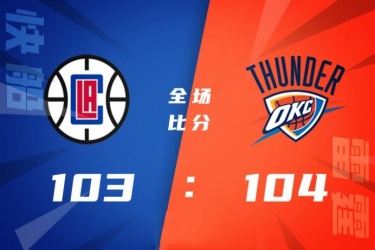 雷霆104-103险胜快船送其连败 亚历山大18+6&三分绝杀 多特29+5