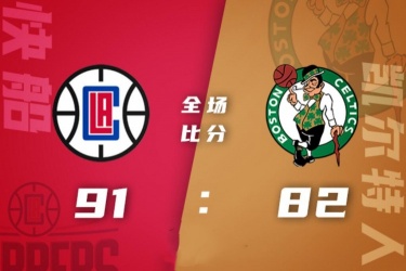 快船91-82险胜凯尔特人送其三连败 莫里斯21+8 布朗30+7 