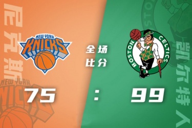 凯尔特人99-75复仇成功尼克斯结束连败 布朗22+11+11 塔图姆19分 