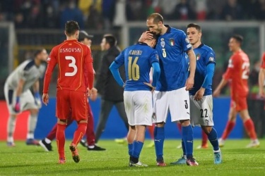 世预赛意大利0-1北马其顿 意大利爆冷连输两届无缘世界杯
