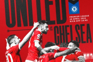 曼联发布对阵切尔西赛前海报，红魔众将相拥庆祝