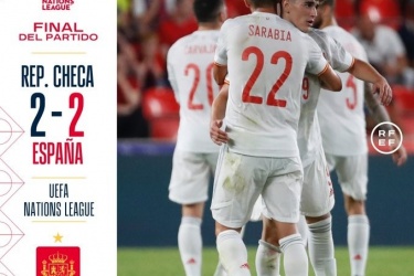 欧国联赛西班牙第二场又战平，客场2-2站评价捷克