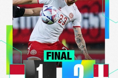 欧国联赛第二轮激烈角逐，丹麦客场2-1战胜奥地利，拉尔森打入制胜球