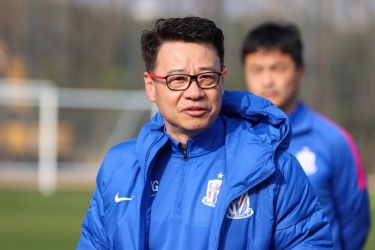 上海申花队主帅吴金贵：把场地划分，在每个区域内取得优势就能取得进球
