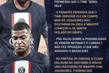 巴西记者：姆巴佩现在感觉自己被孤立了，他本以为其他球员会围绕他来踢球