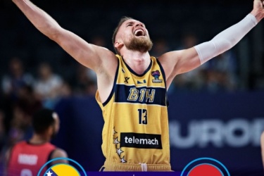 男篮欧洲锦标赛小组赛：波黑以95-85战胜了匈牙利