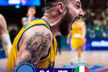 男篮欧锦赛小组赛：乌克兰以84-73战胜了意大利