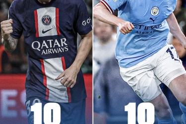 梅西和德布劳内今年已经获得18次助攻，是五大联赛助攻最多的两个球员